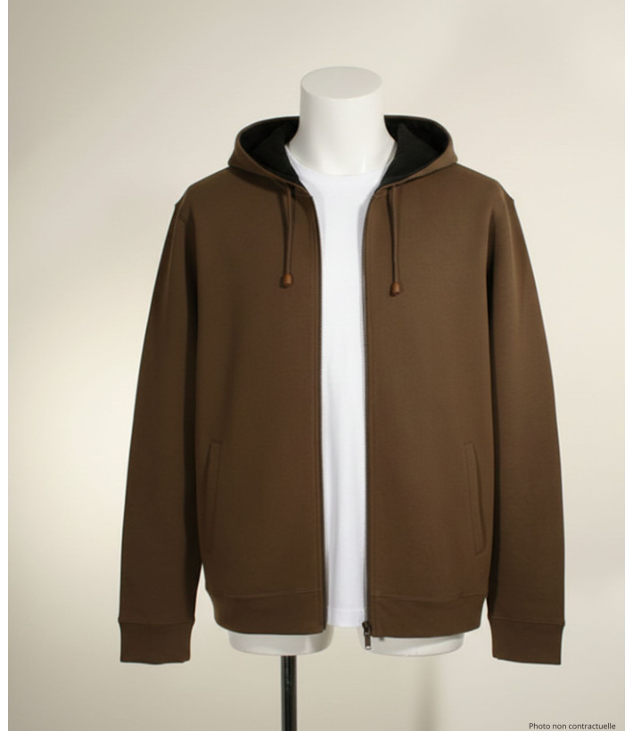 Sweat à Capuche Polaire Marron Chocolat | Confort & Style
