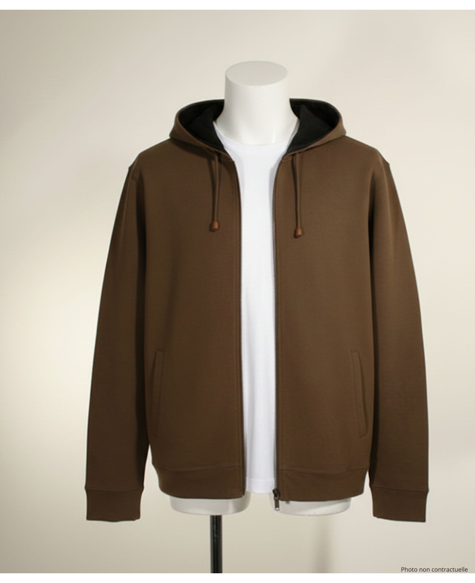 Sweat à Capuche Polaire Marron Chocolat | Confort & Style