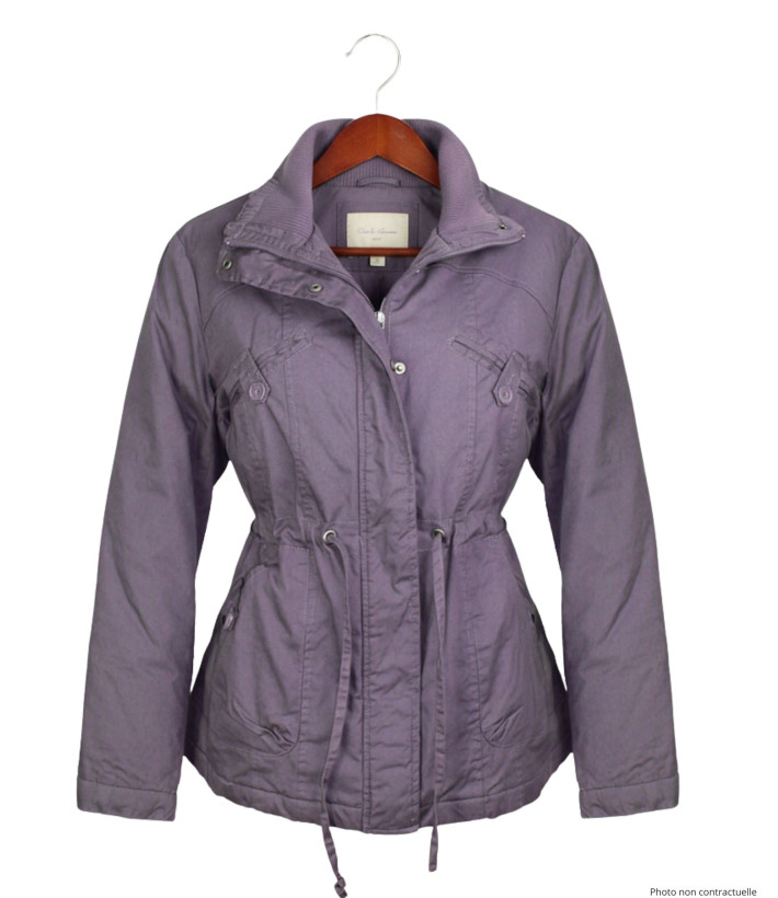 Veste doublée femme raisin AH1164R – Chic, confort et coton