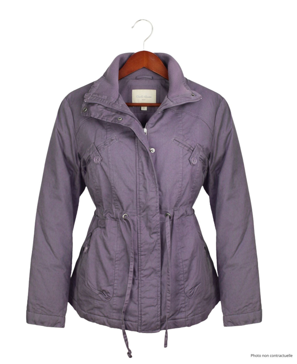 Veste doublée femme raisin AH1164R – Chic, confort et coton