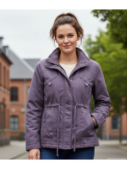 Veste Saharienne Doublée Femme Raisin (AH1164R) - Coton Chaud
