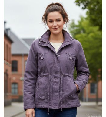 Veste Saharienne Doublée Femme Raisin (AH1164R) - Coton Chaud