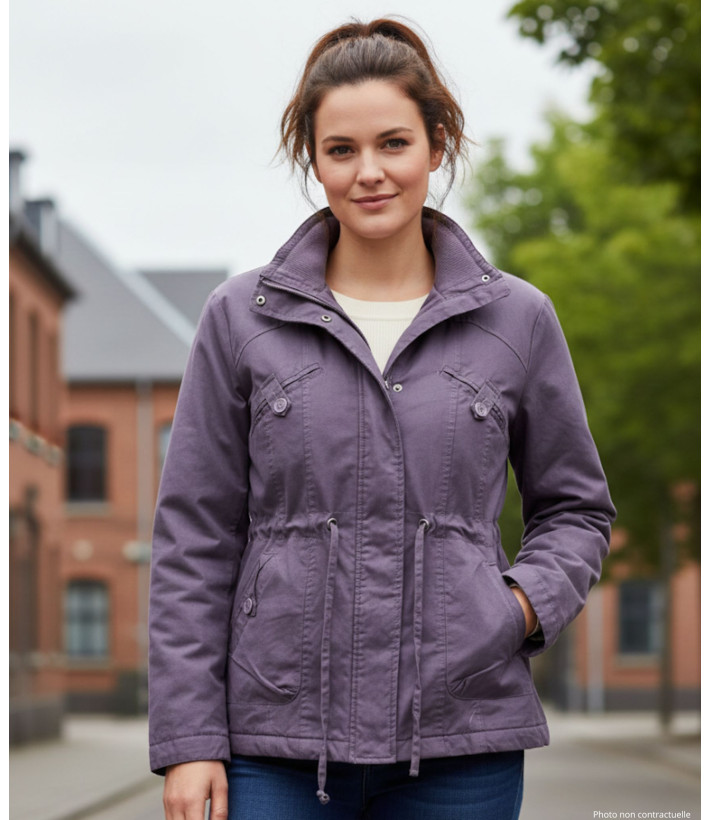 Veste doublée femme raisin AH1164R – Chic, confort et coton