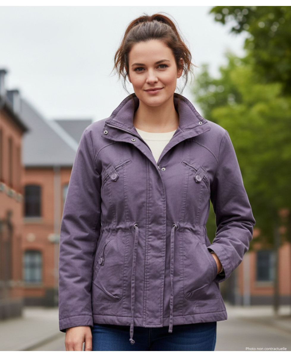 Veste doublée femme raisin AH1164R – Chic, confort et coton
