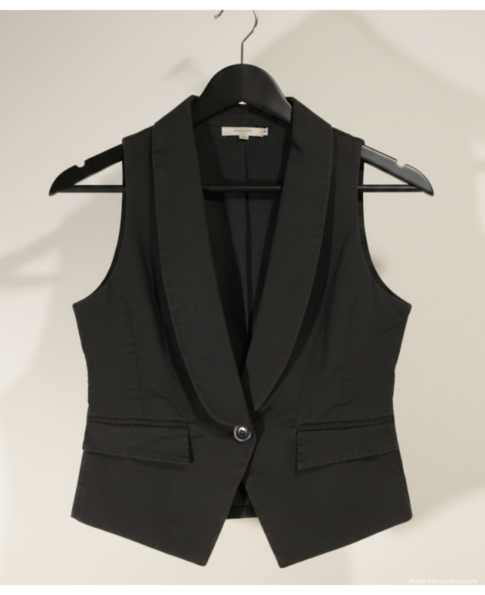 Gilet Blazer Femme Coton Gris Axxano – Chic & Confortable