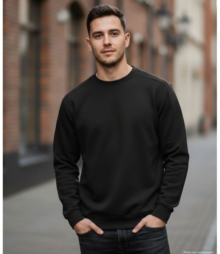 Sweat uni ras cou E213