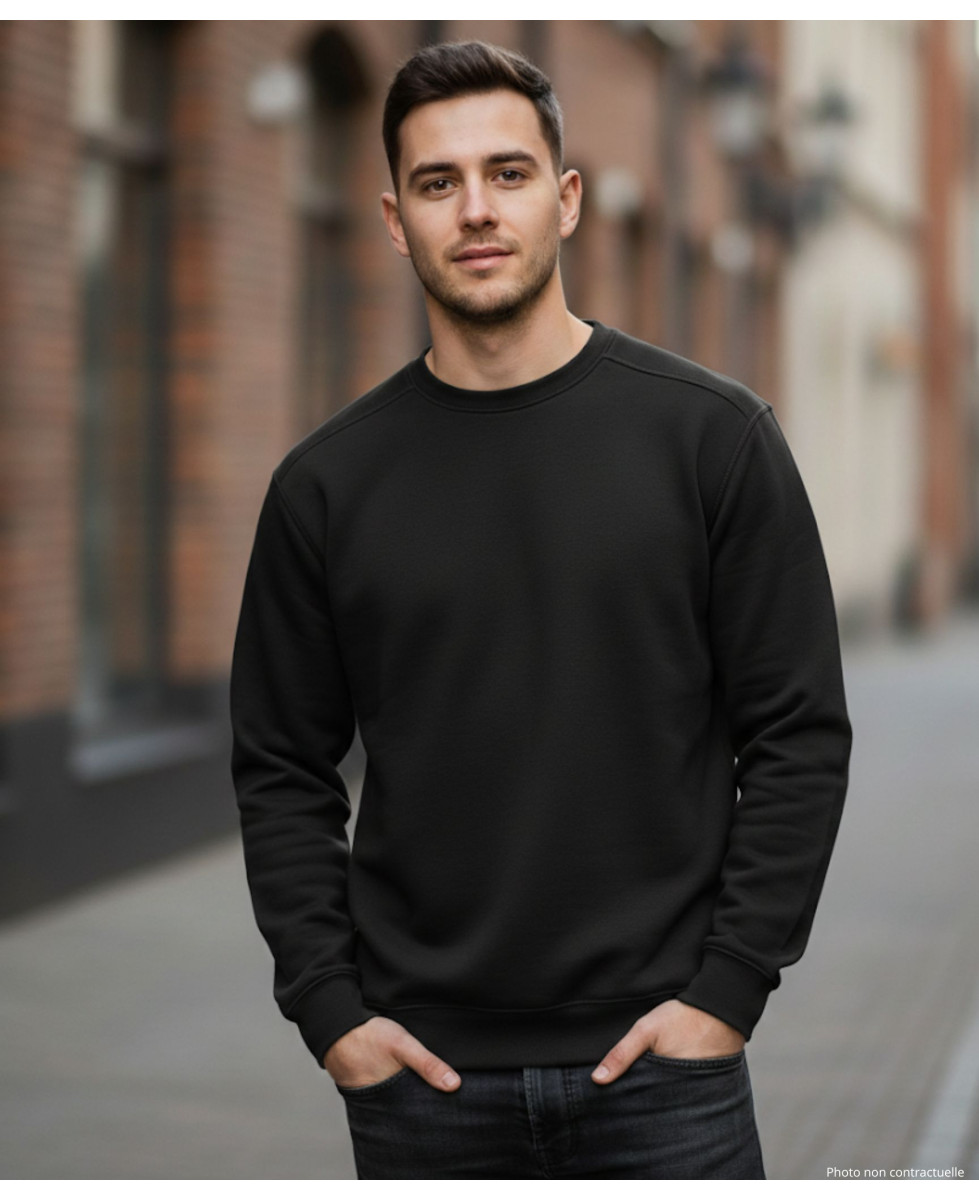 Sweat uni ras cou E213