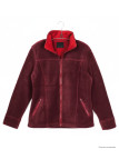 Veste polaire femme rouge/bordeaux – Chaleur, poche, confort