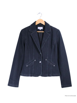 Veste femme MAYFLOWER SE1179D bleu denim foncé stretch