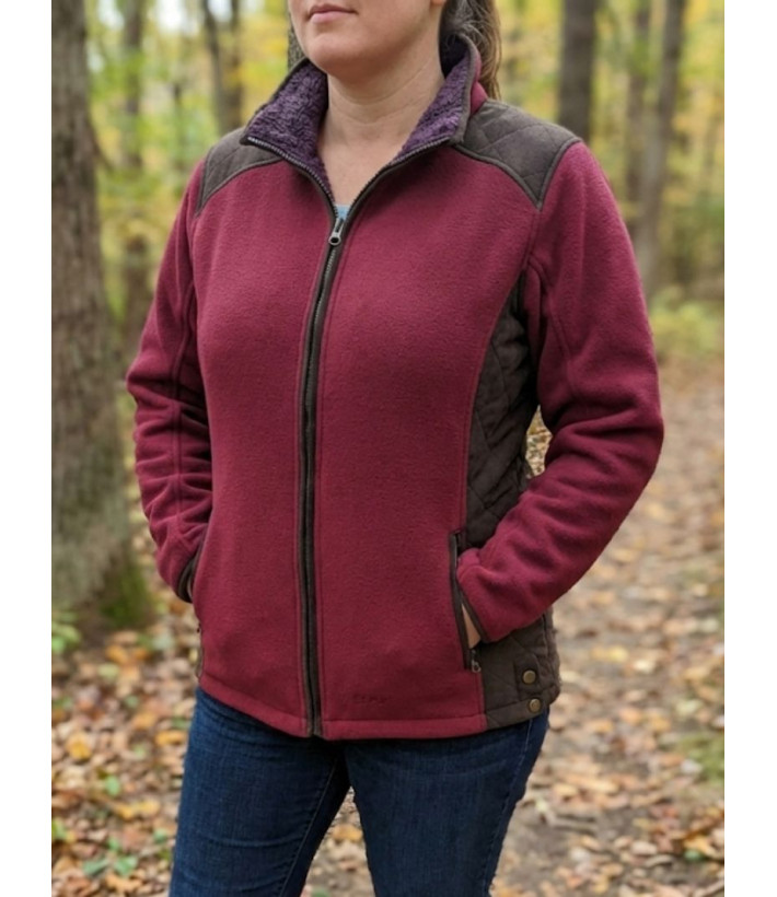 Veste SENNA2 Bordeaux : Chaleur Sherpa & Prix Outlet | Mode Directe