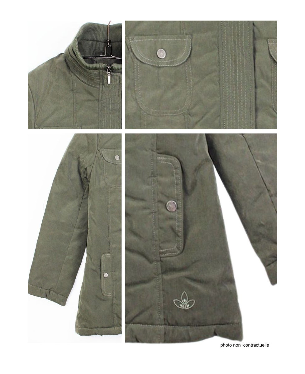 Veste Longue Kaki Femme Microfibre : Douceur & Style Urbain Chic