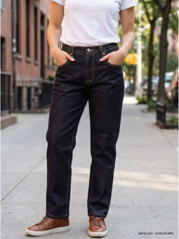 Jean Noir Taille Élastique Femme - Alliez Style & Aisance | Mode Directe