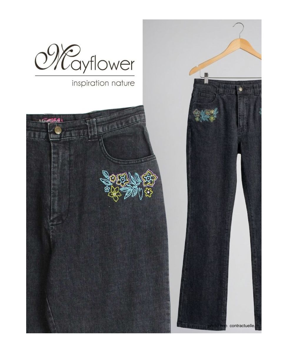 Jean Femme Mayflower Bleu Stone Stretch - Coupe Moderne