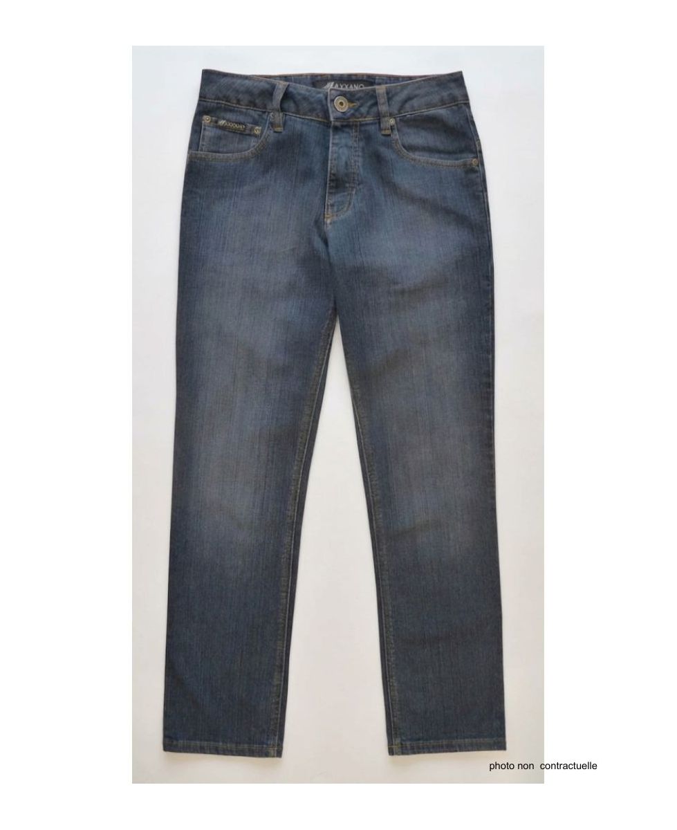 Jean 5 poches coupe droite stone used AXF012