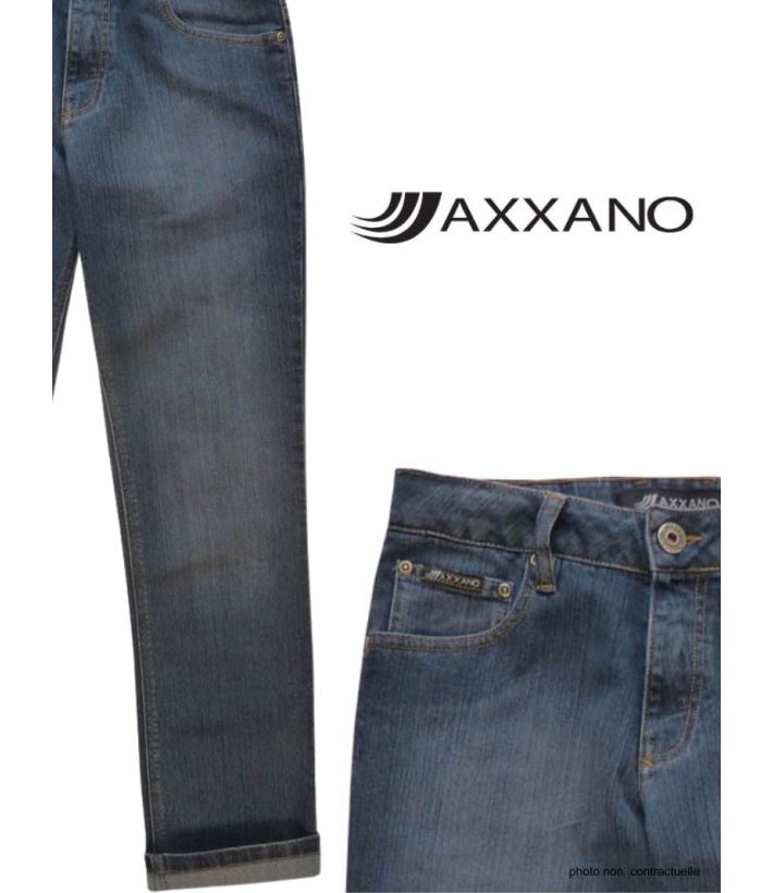 Jean 5 poches coupe droite stone used AXF012