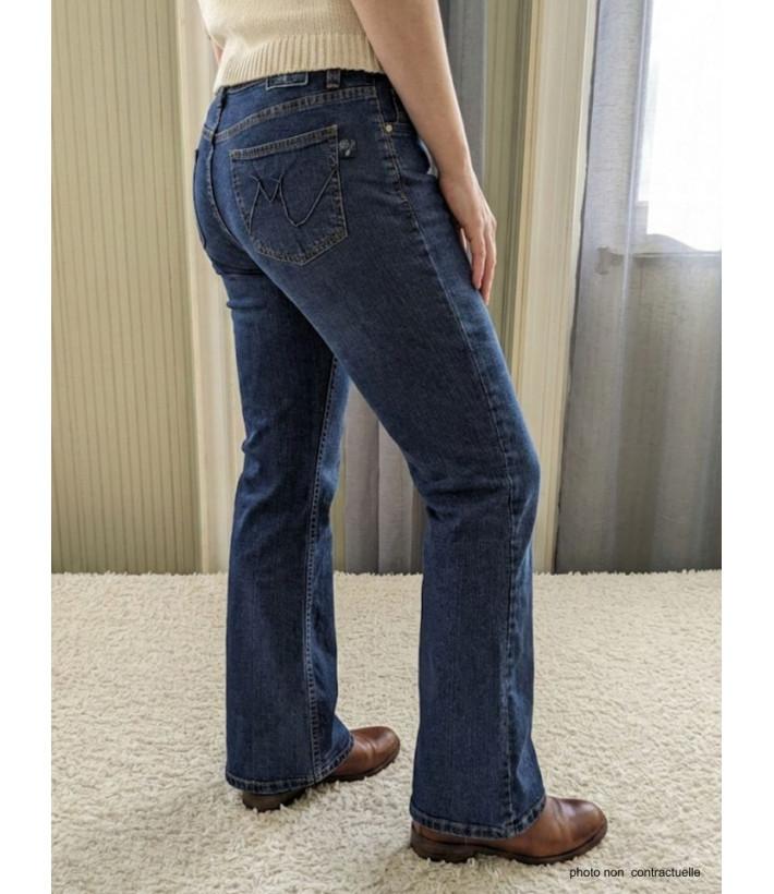 Jean Bootcut Femme Mayflower M957 : Confort Stretch & Taille Haute