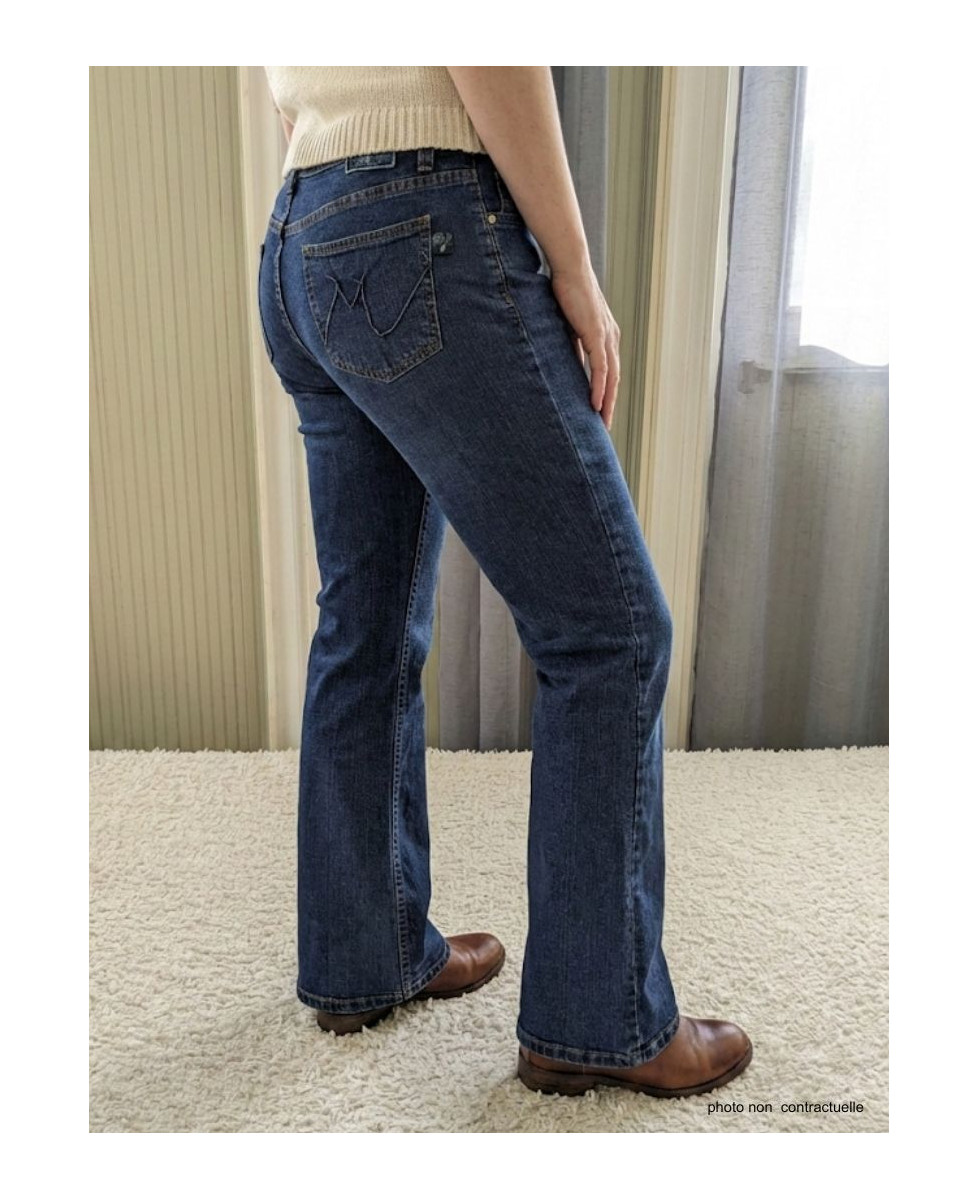Jean Bootcut Femme Mayflower M957 : Confort Stretch & Taille Haute