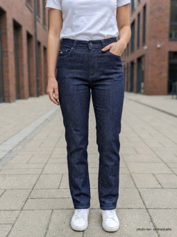 Jean Femme AXXANO : Taille Haute, Stretch & Confort - Bleu Brut