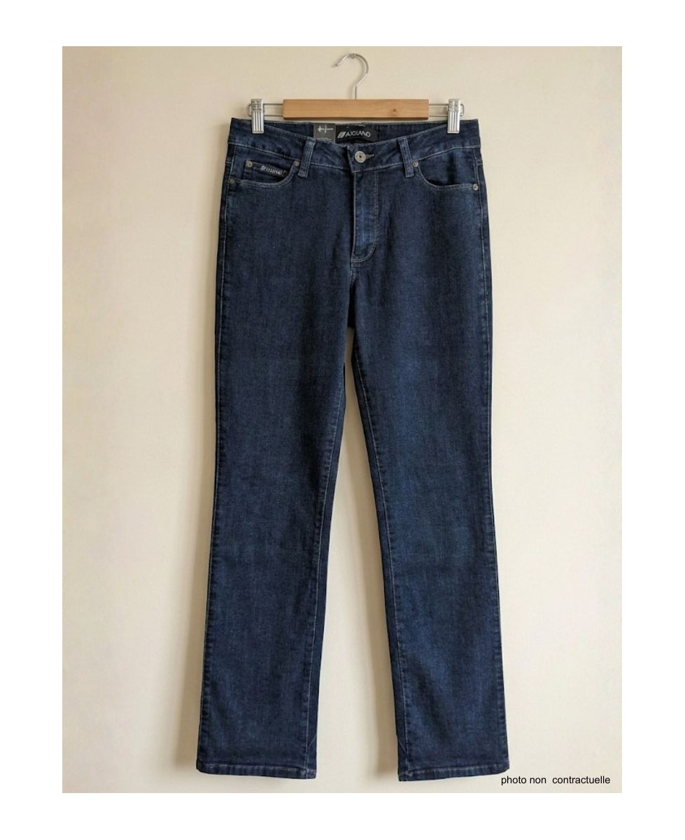 Jean Femme AXXANO : Taille Haute, Stretch & Confort - Bleu Brut