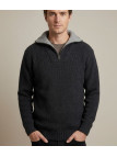 Pull col camionneur CHALLENGER PRIMO5 – Gris/noir chaud