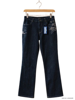 Jean femme SH1083 MAYFLOWER bleu denim extensible