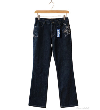 Jean femme SH1083 MAYFLOWER bleu denim extensible