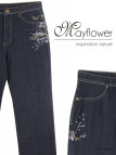 Jean femme SH1083 MAYFLOWER bleu denim extensible