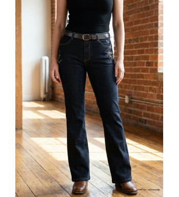 Jean femme SH1083 MAYFLOWER bleu denim extensible