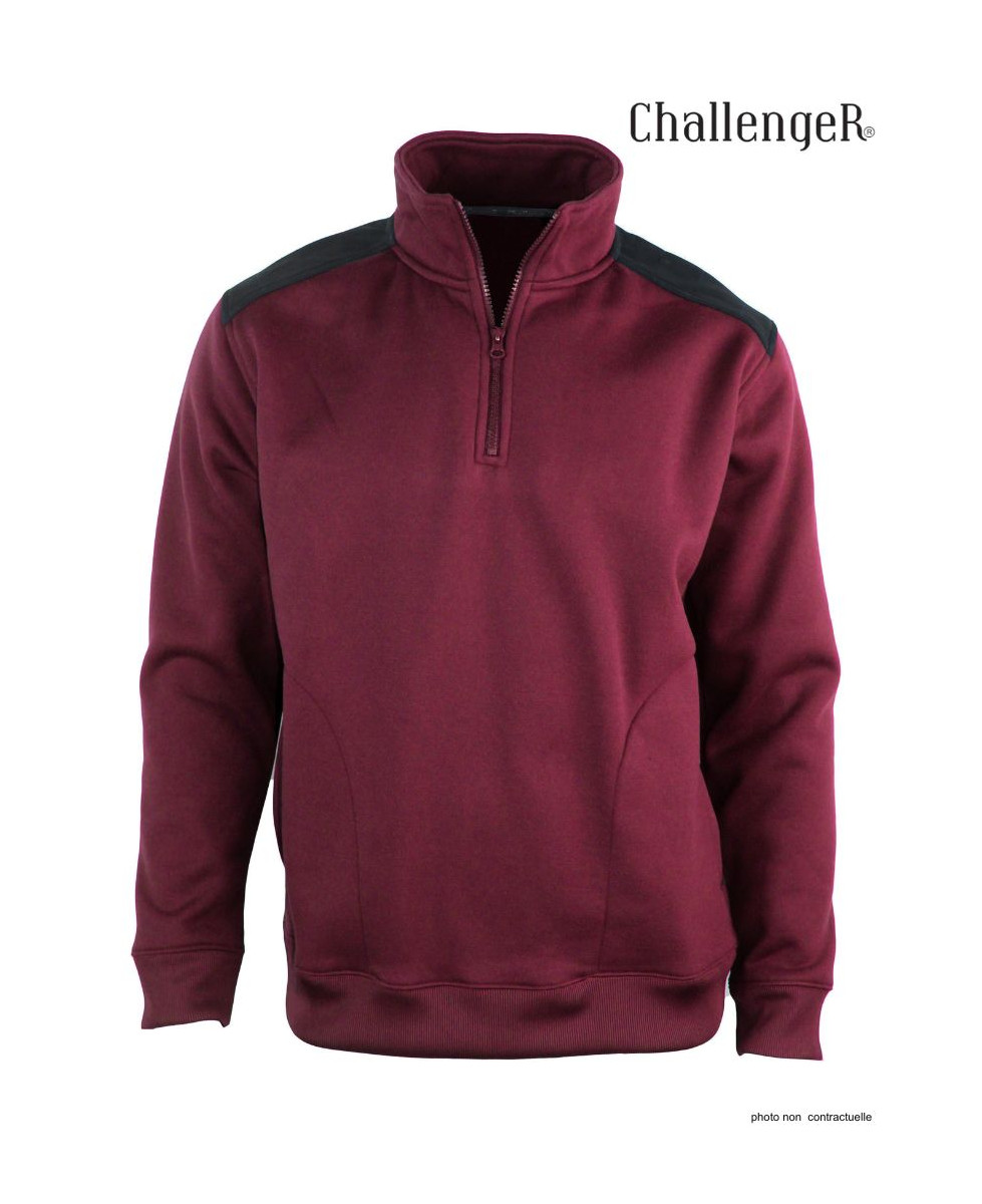 Sweat-shirt homme camionneur bordeaux robuste – PIERRO5