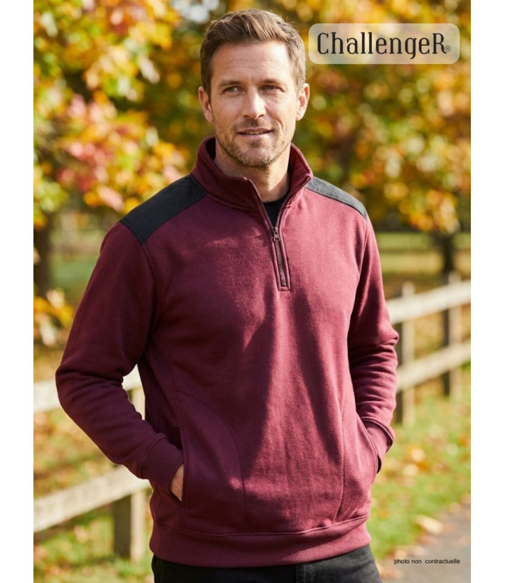 Sweat-shirt homme camionneur bordeaux robuste – PIERRO5