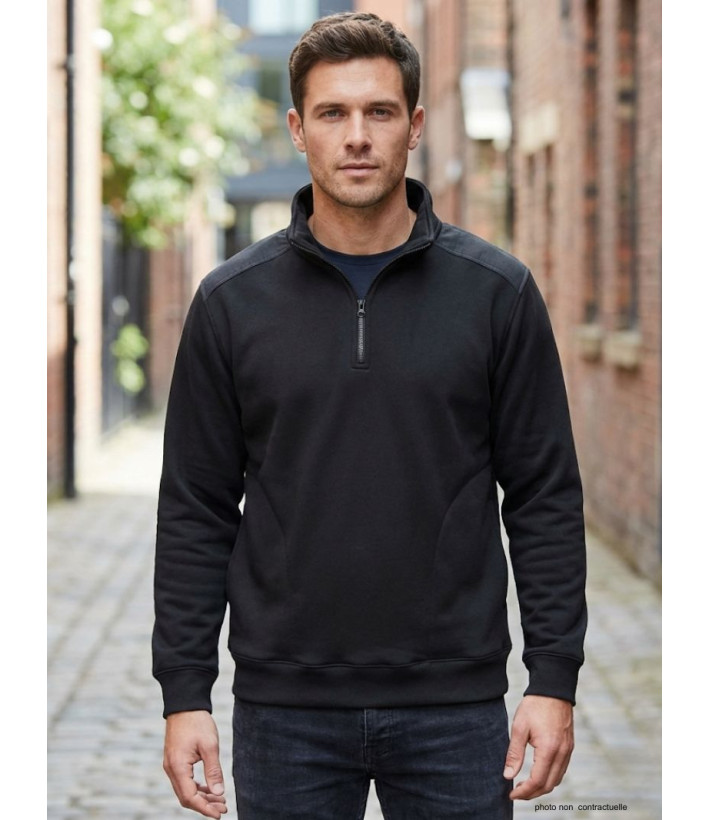 Sweat Col Camionneur Homme Pierro6 - Challenger Noir