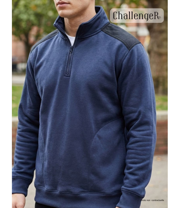 Sweat-shirt homme camionneur bleu robuste – PIERRO2