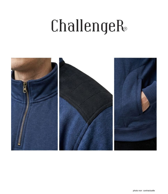 Sweat-shirt homme camionneur bleu robuste – PIERRO2