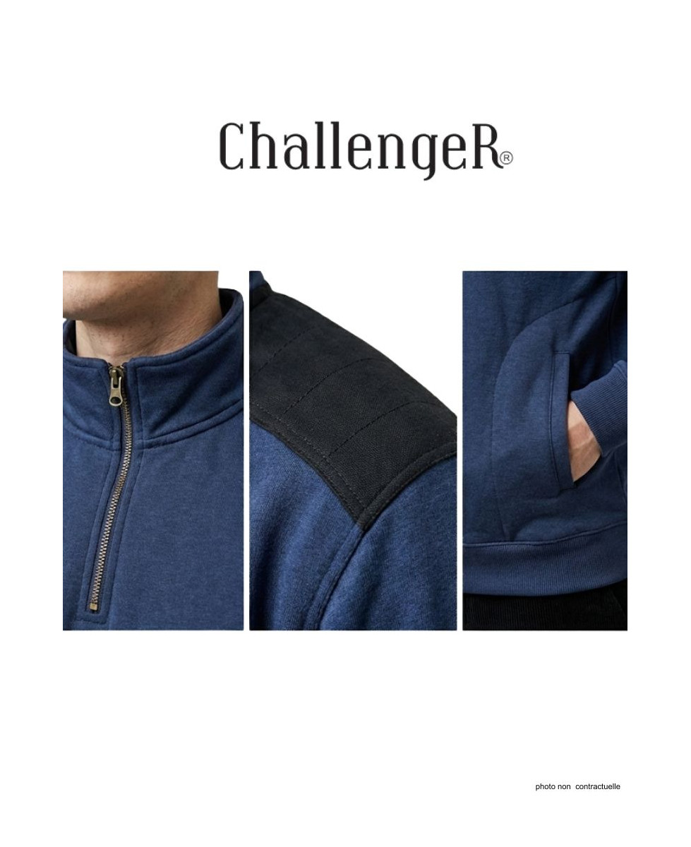 Sweat-shirt homme camionneur bleu robuste – PIERRO2