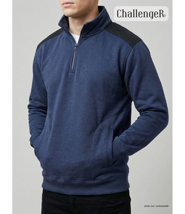 Sweat-shirt homme camionneur bleu robuste – PIERRO2