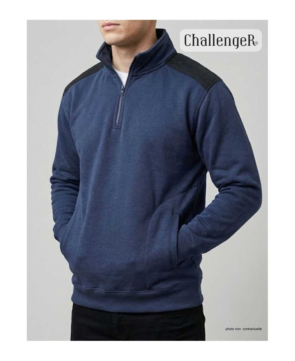 Sweat-shirt homme camionneur bleu robuste – PIERRO2