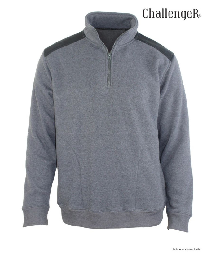 Sweat-shirt homme camionneur gris robuste – PIERRO1