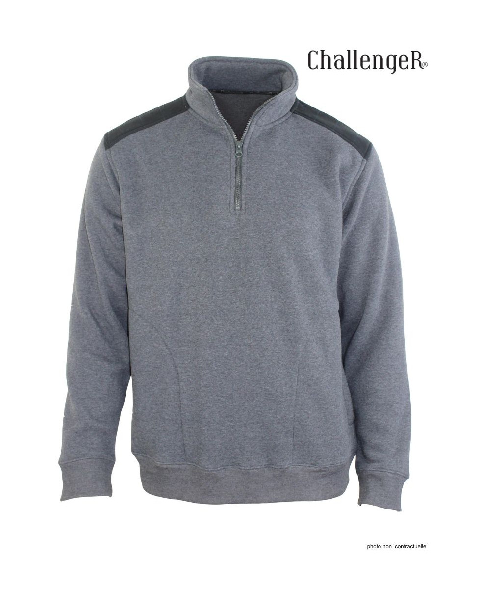 Sweat-shirt homme camionneur gris robuste – PIERRO1