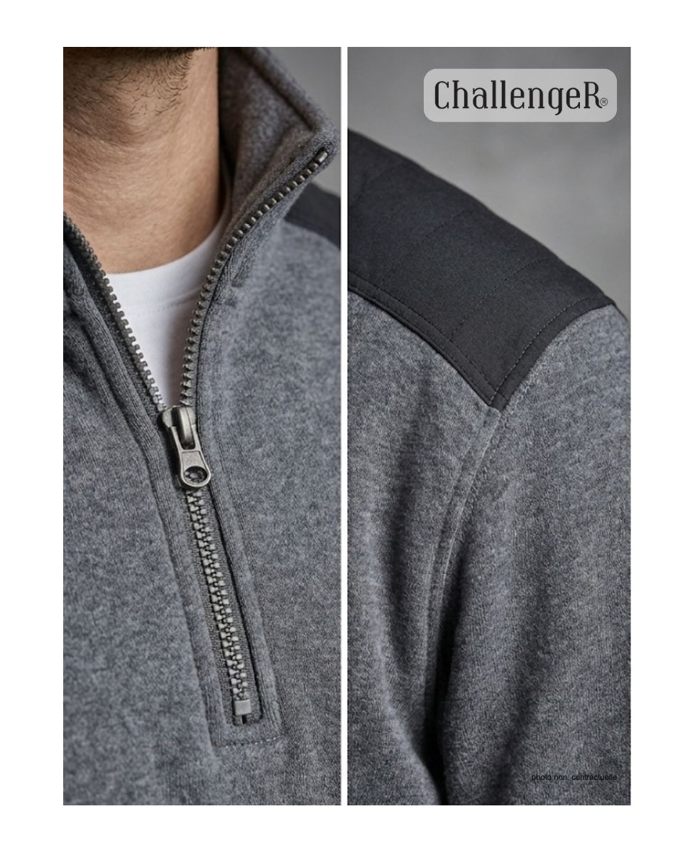 Sweat-shirt homme camionneur gris robuste – PIERRO1