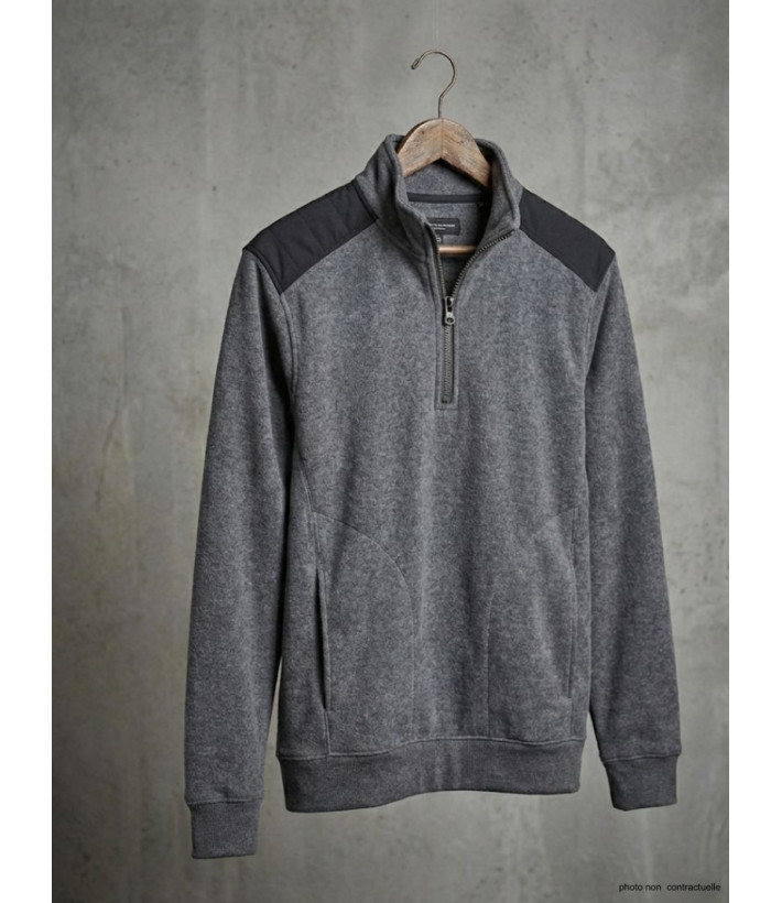 Sweat-shirt homme camionneur gris robuste – PIERRO1