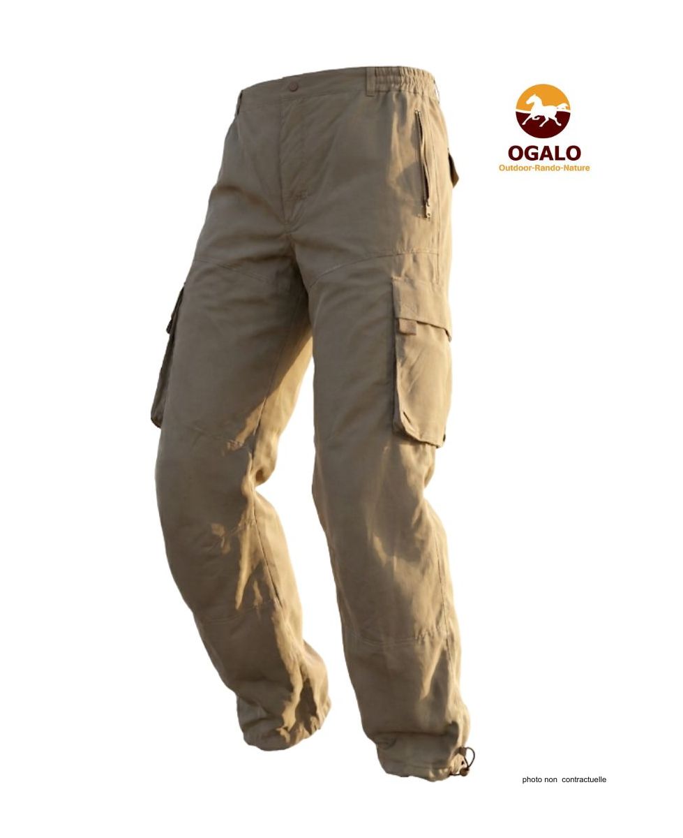 Pantalon Homme OGALO Marron : Résistant, Multipoches & Confort