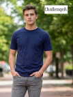 Tee-shirt Col Rond Challenger F110 - Coton Peigné Bleu Marine