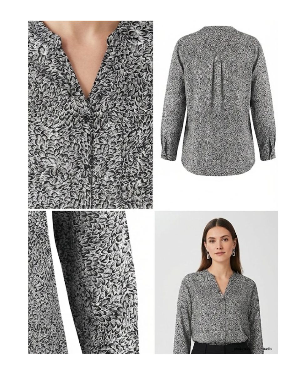 Chemisier imprimé N3218