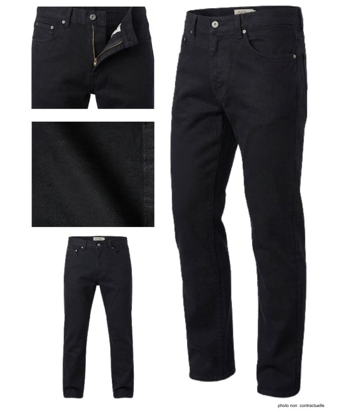 Jean Homme CHALLENGER MIAMI – Gabardine Noir Confort & Style
