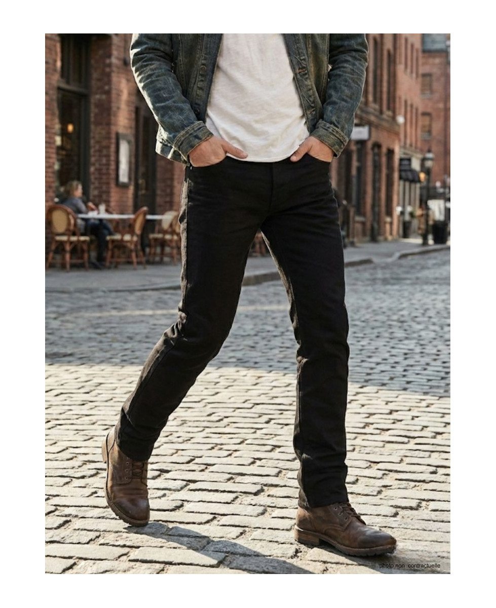 Jean Homme CHALLENGER MIAMI – Gabardine Noir Confort & Style