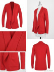 Gilet Blazer Femme Rouge PULF2005C - Élégance & Confort