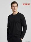 Tee-shirt Manches Longues Homme K-Dran KH0008N - Noir Acrylique