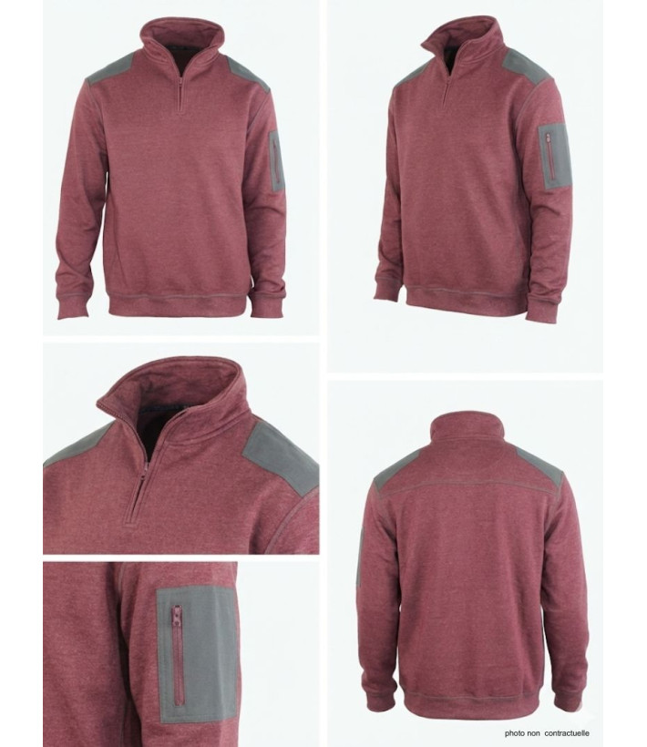 Sweat Col Montant Zippé Homme Prodige2 - Confort & Chaleur