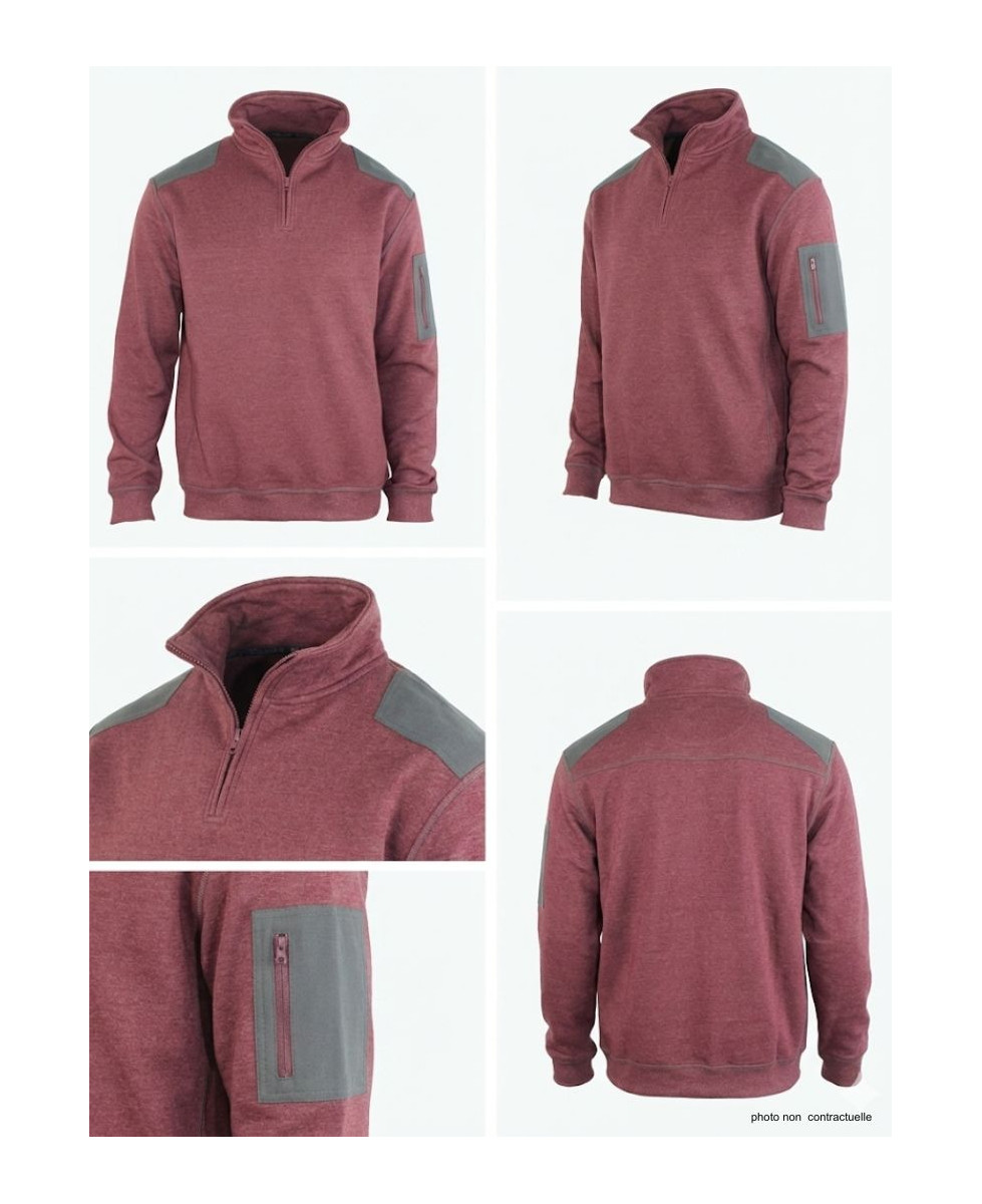 Sweat Col Montant Zippé Homme Prodige2 - Confort & Chaleur