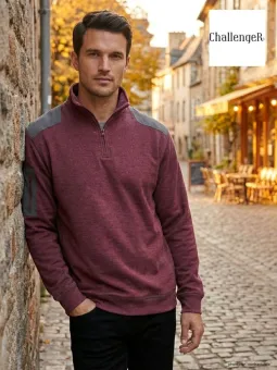 Sweat Col Montant Zippé Homme Prodige2 - Confort & Chaleur